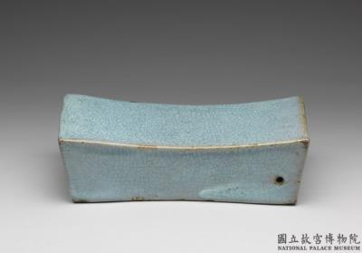 图片[3]-Rectangular pillow with azure glaze, Yuan dynasty-China Archive